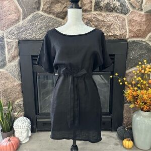 Alexia Von Beck Sheer Linen Mini Dress Cover-Up